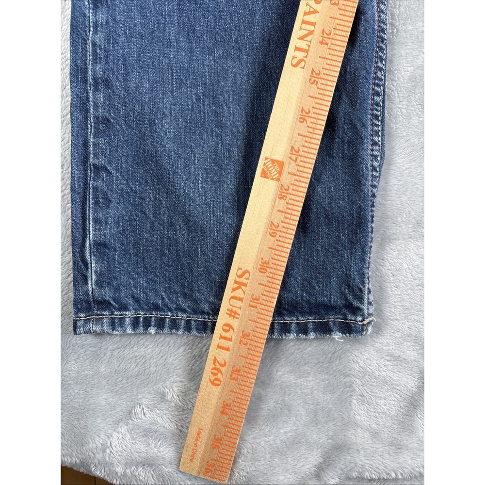 Diesel Viker Jeans Mens 34x32 Blue Straight Distressed Button Fly Wash 0806L - Picture 8 of 15